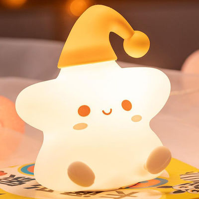 regalo creativo stelle silicone lampada pat letto letto led piccola luce notturna dolce regalo di compleanno per bambini