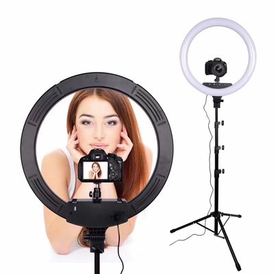 8&quot; 10&quot; 12&quot; Kit Studio Fotografico Anello Luci LED Anello 1200 LM