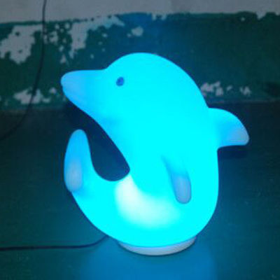 di plastica Dolphin luci a LED 3500K Bianco caldo con batteria al litio ricaricabile