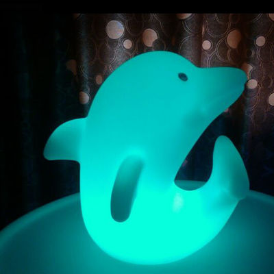 di plastica Dolphin luci a LED 3500K Bianco caldo con batteria al litio ricaricabile