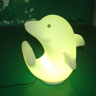 di plastica Dolphin luci a LED 3500K Bianco caldo con batteria al litio ricaricabile