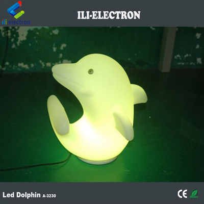 di plastica Dolphin luci a LED 3500K Bianco caldo con batteria al litio ricaricabile