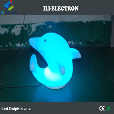 di plastica Dolphin luci a LED 3500K Bianco caldo con batteria al litio ricaricabile