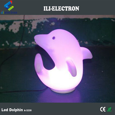 di plastica Dolphin luci a LED 3500K Bianco caldo con batteria al litio ricaricabile