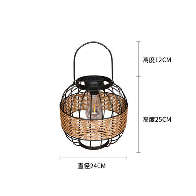 Lampade in rotino per esterno impermeabili per giardino da balcone