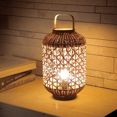 Retro canapa corda rotina tessuto ombra lampada per soggiorno camera da letto