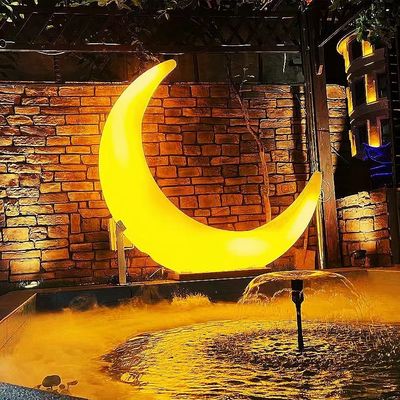 Strutture ricreative Balanci di plastica Poltrona a luce lunare 16 colori variabili