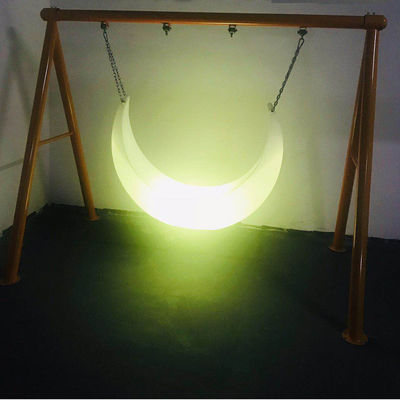 Strutture ricreative Balanci di plastica Poltrona a luce lunare 16 colori variabili