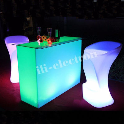 Tavoli illuminati per cocktail illuminati, tavolini illuminati a LED per lounge del night club