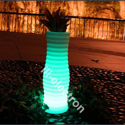 Controllo remoto LED Vaso da fiori, Vaso decorativo illuminato per la casa