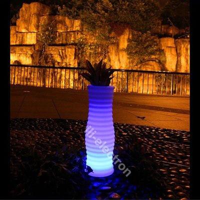 Controllo remoto LED Vaso da fiori, Vaso decorativo illuminato per la casa