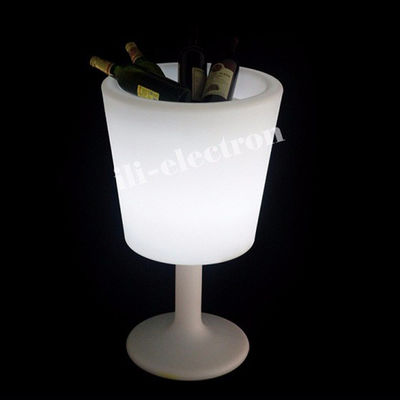 Coppa di ghiaccio a LED in plastica senza fili 16 colori di cambio per lo champagne