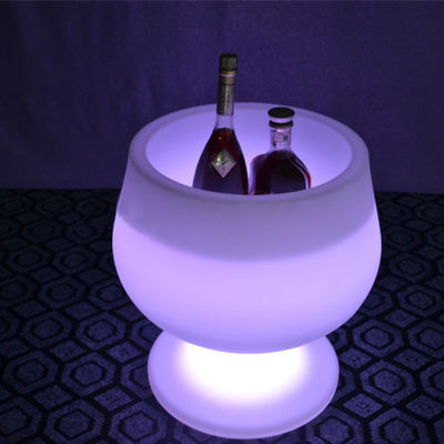 Vino di plastica LED Ice Bucket lampeggiante ricaricabile per all'aperto
