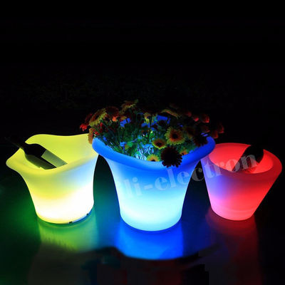 PE Plastic LED Ice Bucket 16 colori che cambiano con batteria al litio ricaricabile
