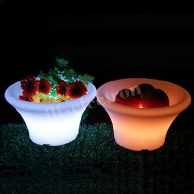 PE Plastic LED Ice Bucket 16 colori che cambiano con batteria al litio ricaricabile