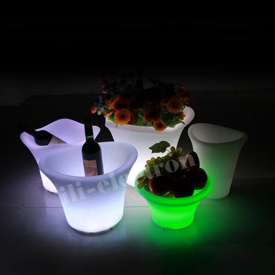 Plastico PE 16 colori che cambiano Decorazione di Natale Luce a LED Vaso di fiori telecomando multifunzione