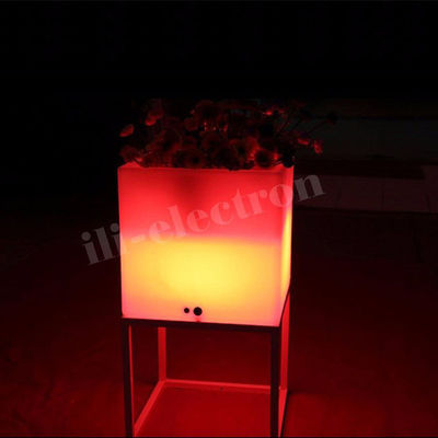 Acqua resistente all'aria aperta Luce su secchio di ghiaccio Quadrato con supporto in metallo