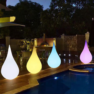 Lampada da terra a goccia d'acqua di plastica stagnole per esterno a prova d'acqua per decorazioni di eventi