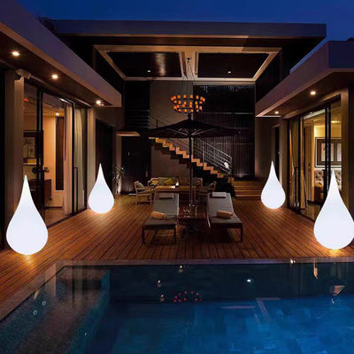 Lampada da terra a goccia d'acqua di plastica stagnole per esterno a prova d'acqua per decorazioni di eventi