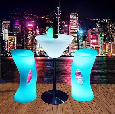 Tavolo da cocktail a LED illuminato in plastica per locali notturni