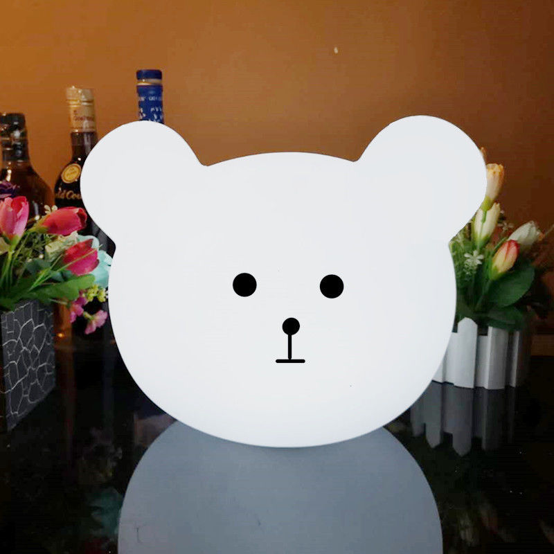 Fabbrica vendita calda orso forma colorata led luci notturne