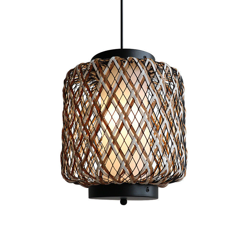 Luce decorativa di rattan, candelabro di rattan resistente all' acqua.