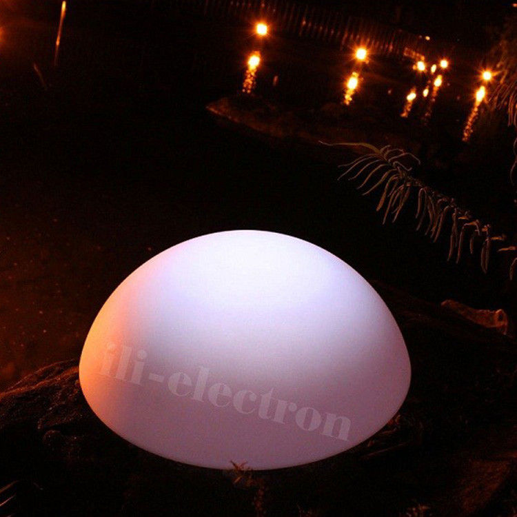 luce decorativa a LED di plastica colorata a semicerchio impermeabile