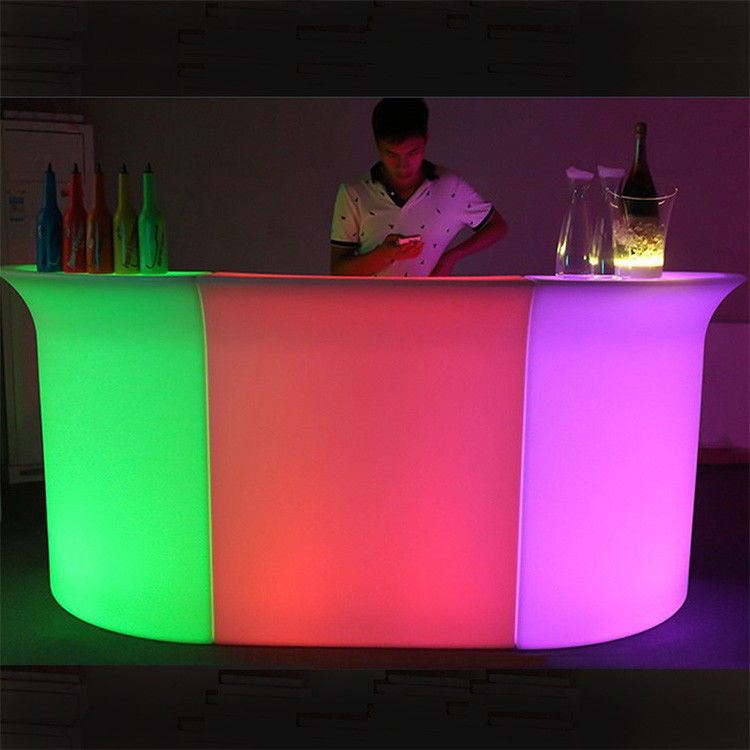 nuovo set di bar illuminati a led portatile commerciale in plastica PE multicolore