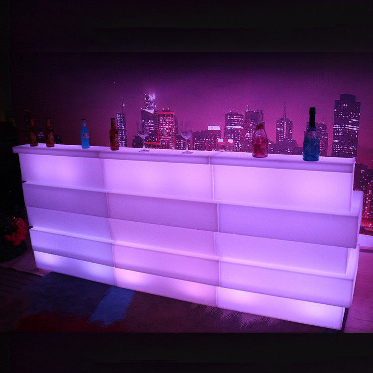Tavola a barra mobile in plastica a LED 16 colori resistente all'acqua