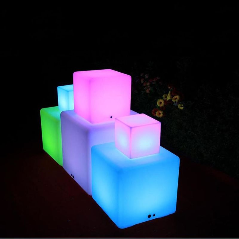 IP65 Acque resistenti all'aria aperta LED Cube Light 16 colori in cambio per sgabelli da giardino