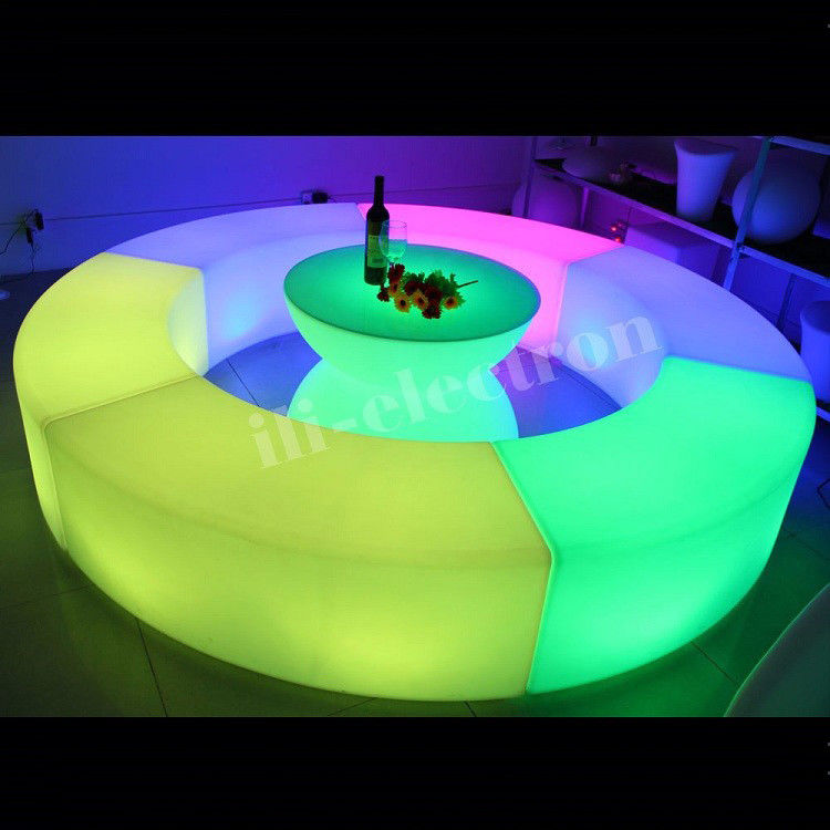 Mobili a luce a LED che cambiano colore, sedia a sdraio a LED ricaricabile OEM