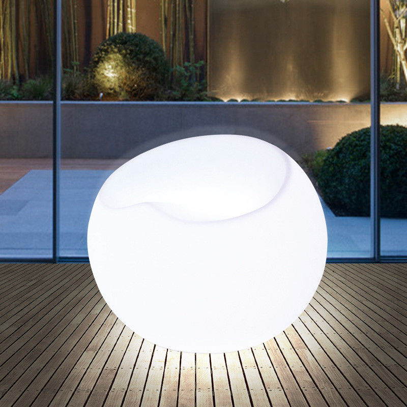Modulare cambio colore poltrona di plastica mobili da salotto Led illuminato Divano
