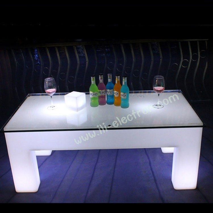Tavolo luminoso a LED quadrato a controllo remoto RGB per discoteca / patio di festa / KTV / hall