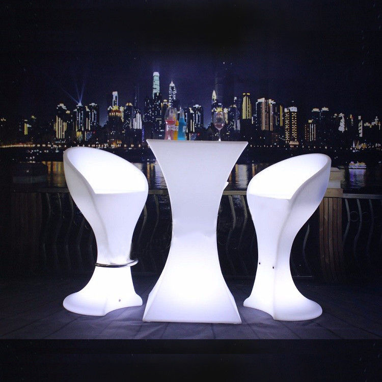 Arredamento per eventi in plastica rotante di colore arancione tavolo cocktail per eventi